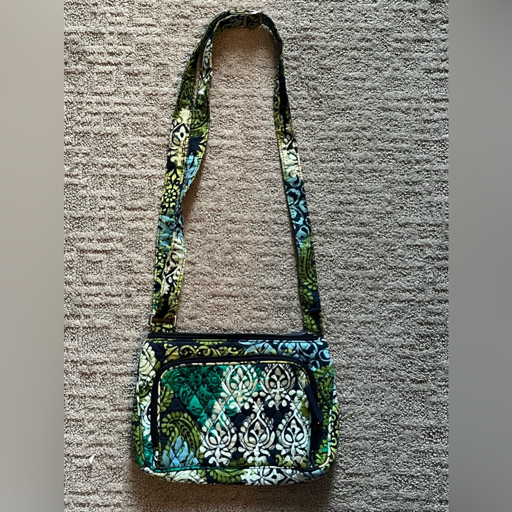 Vera Bradley Little Hipster Crossbody in Caribbean Sea pattern